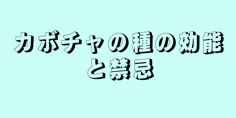 カボチャの種の効能と禁忌