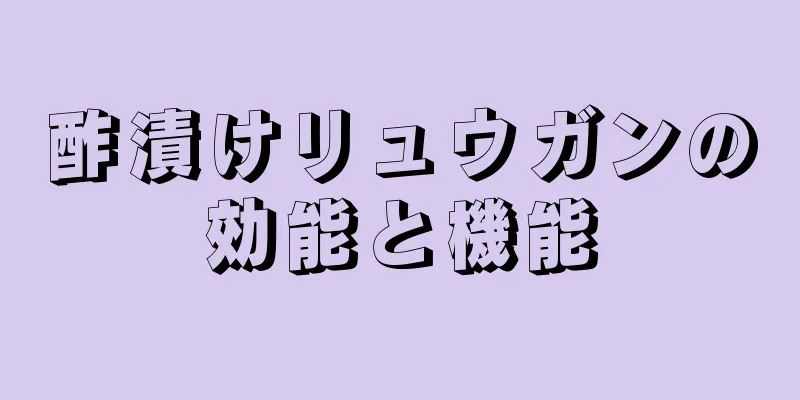 酢漬けリュウガンの効能と機能