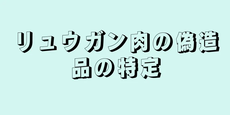 リュウガン肉の偽造品の特定