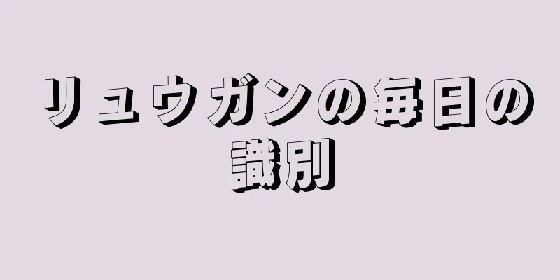 リュウガンの毎日の識別