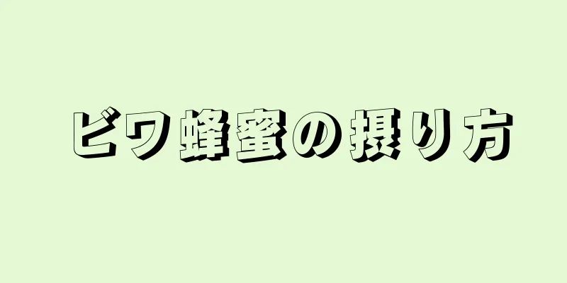 ビワ蜂蜜の摂り方