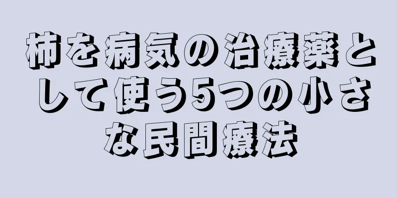 柿を病気の治療薬として使う5つの小さな民間療法