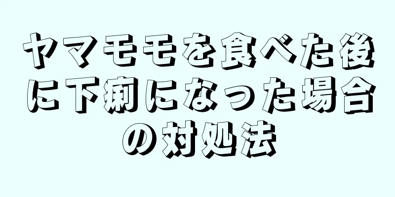 ヤマモモを食べた後に下痢になった場合の対処法