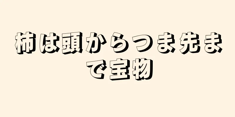 柿は頭からつま先まで宝物