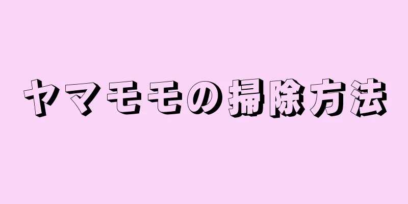 ヤマモモの掃除方法