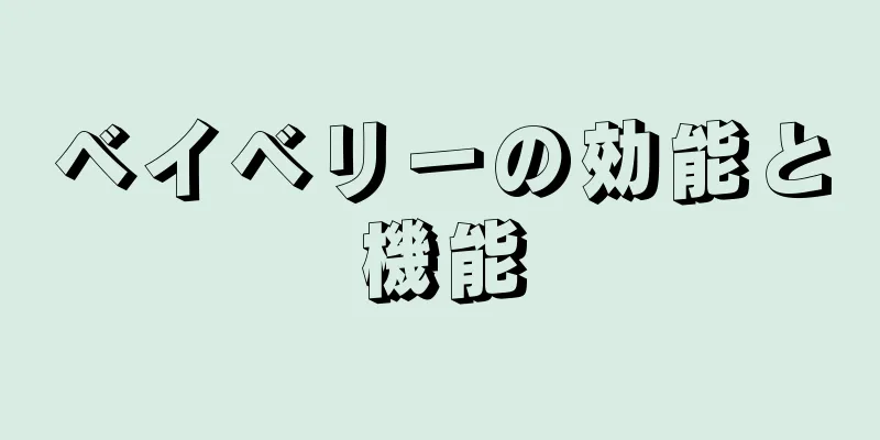 ベイベリーの効能と機能