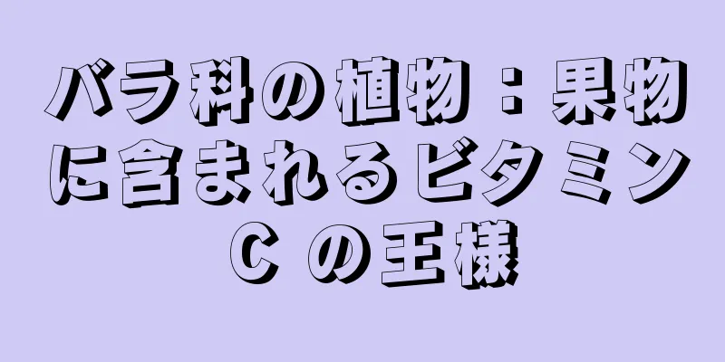 バラ科の植物：果物に含まれるビタミン C の王様