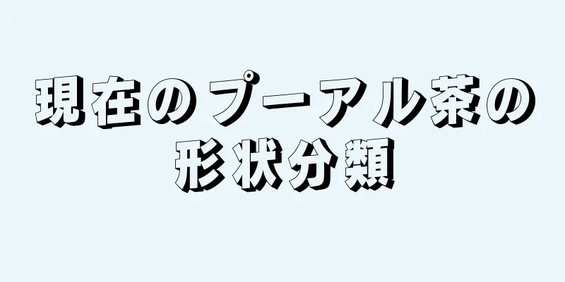 現在のプーアル茶の形状分類