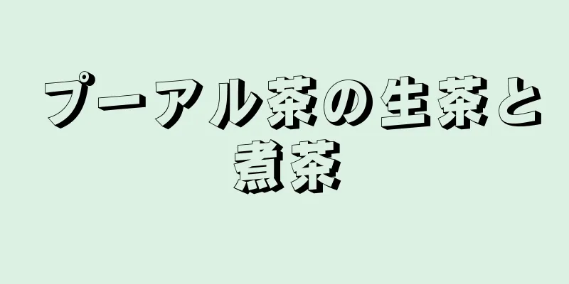 プーアル茶の生茶と煮茶