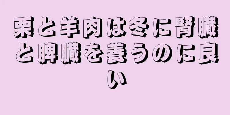 栗と羊肉は冬に腎臓と脾臓を養うのに良い