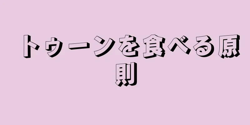 トゥーンを食べる原則