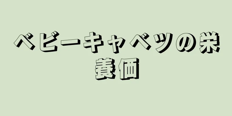 ベビーキャベツの栄養価