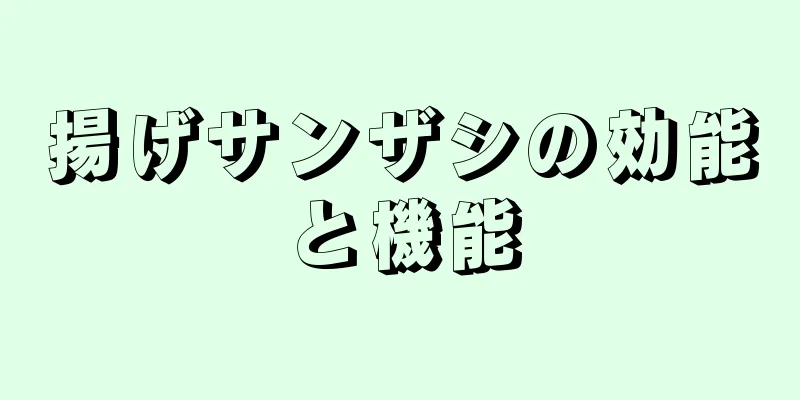 揚げサンザシの効能と機能