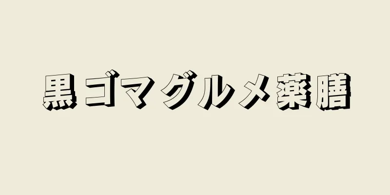 黒ゴマグルメ薬膳