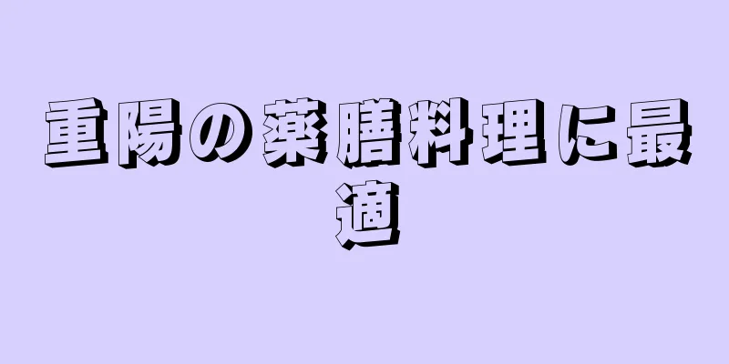 重陽の薬膳料理に最適