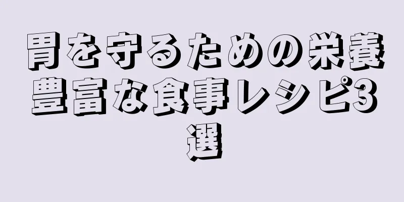 胃を守るための栄養豊富な食事レシピ3選