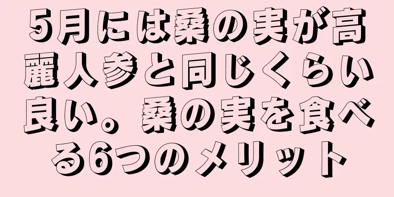 5月には桑の実が高麗人参と同じくらい良い。桑の実を食べる6つのメリット