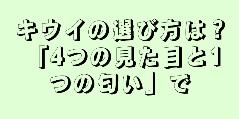 キウイの選び方は？ 「4つの見た目と1つの匂い」で