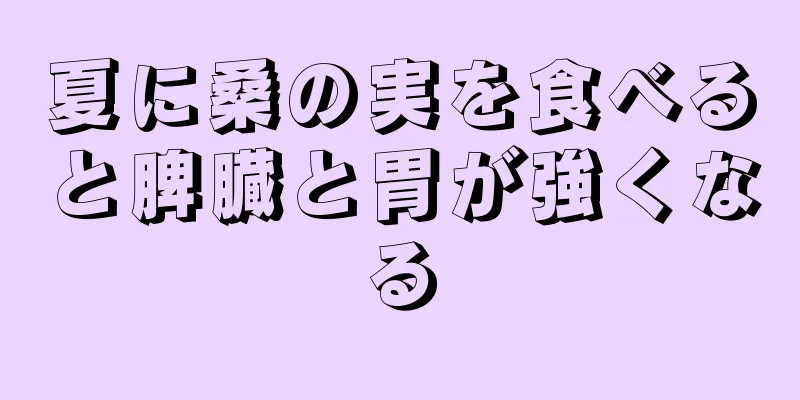 夏に桑の実を食べると脾臓と胃が強くなる