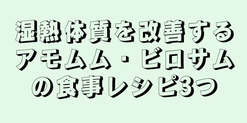 湿熱体質を改善するアモムム・ビロサムの食事レシピ3つ