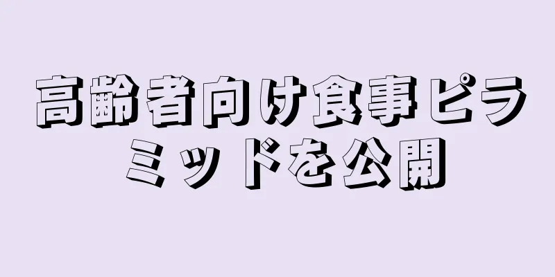 高齢者向け食事ピラミッドを公開