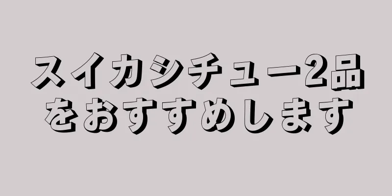 スイカシチュー2品をおすすめします