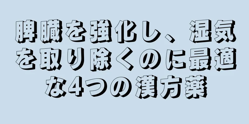 脾臓を強化し、湿気を取り除くのに最適な4つの漢方薬