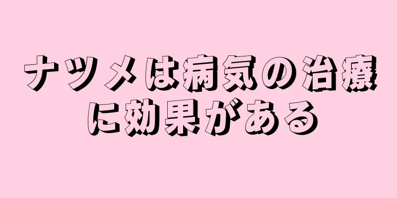 ナツメは病気の治療に効果がある
