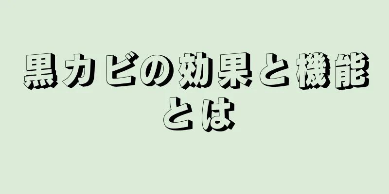 黒カビの効果と機能とは