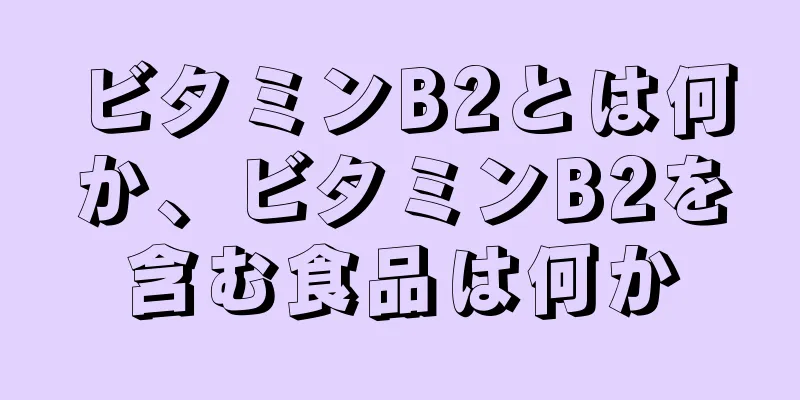 ビタミンB2とは何か、ビタミンB2を含む食品は何か